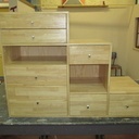 Chambre pour une petite fille en panneau HEVEA