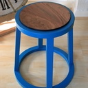Tabouret assise reversible