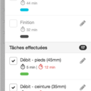 Visualisation d'un processus en mode travail su mobile