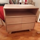 Commode + rajout d'angle pour table à langer