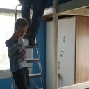 Lit mezzanine la pose. (suite de la réalisation"à l'ancienne" il y a 2 mois)