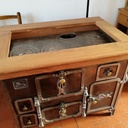 Du Kohu pour embellir notre vieux fourneau.