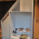 Placard vestiaire suivant l'escalier existant