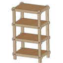 Étagère assemblage CNC "Oval Shouldered Halving"  avec clé