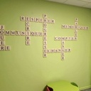 Scrabble mural