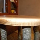 Tabouret de bar forestier