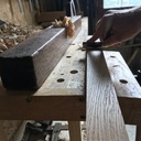 Banc de scie en chêne