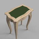 Petite Table Louis XV - Pieds en couteau 5 faces