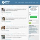 Escalier et main courante débillardé