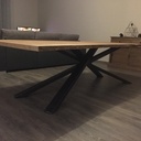 Table en Orme avec pied métal