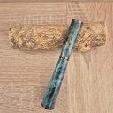 Stylo bois roller panache en bois de peuplier stabilisé bleu