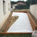 Banquette bois traité