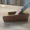 Rabot de finition en noyer