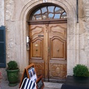 Porte en noyer
