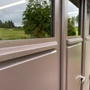 Porte de garage en chataignier