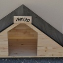 Petite niche pour chien en pin