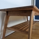 Table basse en noyer, à la Squarerule