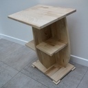 Table de nuit originale en frêne