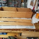 Jardinière en châtaignier