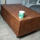 Table basse relevable style indus