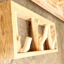 Etagère et porte-chapeaux déco