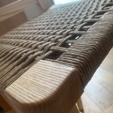 Tabouret haut, frêne et corde danoise