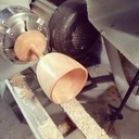 Verre à pied en buis