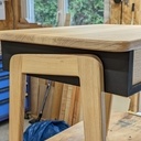 Vue arrière avec le fond de caisson en CP frêne de 9mm