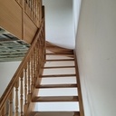 Escalier quart tournant et garde-corps en chêne