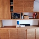 Bibliothèque latté chêne