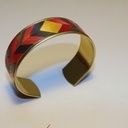 Bijoux laiton-marqueterie de paille