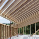 Structure ossature bois en poutre Steico 30 cm