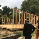 Maison 100% passive bois douglas sans fondations