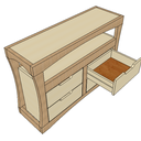 Meuble tv érable et chêne