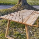 Table basse pin/chêne