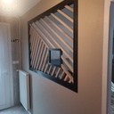 Ouverture mûr (claustra bois)