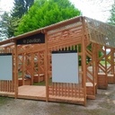 Pavillon du projet de co-construction de mobilier urbain