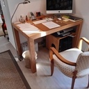 Bibliothèque chêne avec son bureau