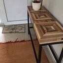 Copie de console vue dans un magazine déco et un peu améliorée