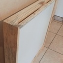 Cadre panneau led bois de palette