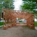 Pavillon du projet de co-construction de mobilier urbain