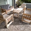 Salon de jardin en bois de palette