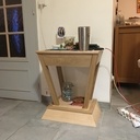 Table de chevet en arêtier