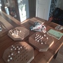 Solitaire (jeux) en chêne pour offrir.