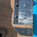 Gazinière INOX Marine encastrable sur roulettes