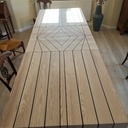 extrapolée du projet de Boris : 2 mètres plus 2 rallonges de 40cm avec 2 pieds de renfort soit 280cm