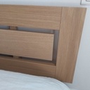 Lit double en chêne