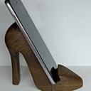 Держатель для телефона, ручная работа. Дуб морёный