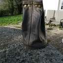 Sacoche cuir et bois