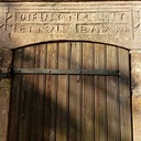Fronton d'une vieille ferme sur les hauteurs de mon village Vosgien